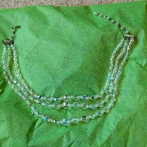 Crystal or Glass beaded necklace
